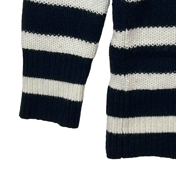 Athleta Kennewick Breton Oversized Stripe Sweater Navy Blue/White Women's Medium - Picture 9 of 13